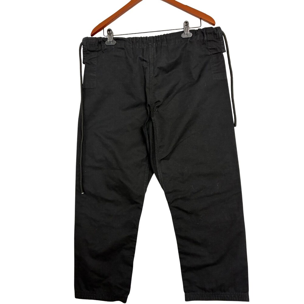Versus Black Martial Arts BJJ Gi Pants Drawstring Waist 18x26 Embroidered